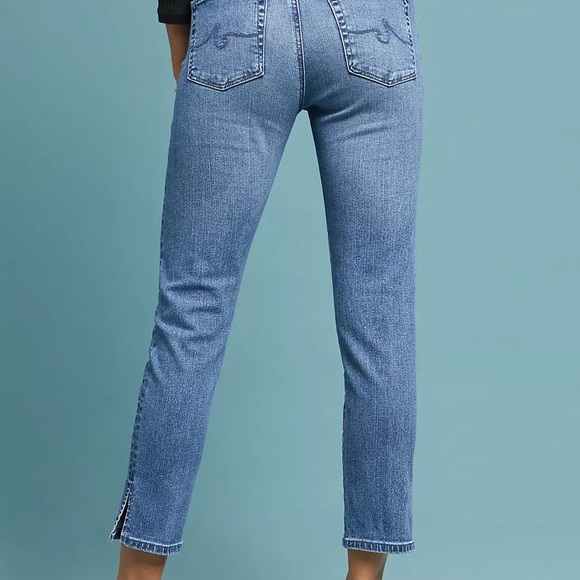 AG Anthropologie Stevie High Rise Skinny Ankle Jeans 25 - Picture 3 of 14